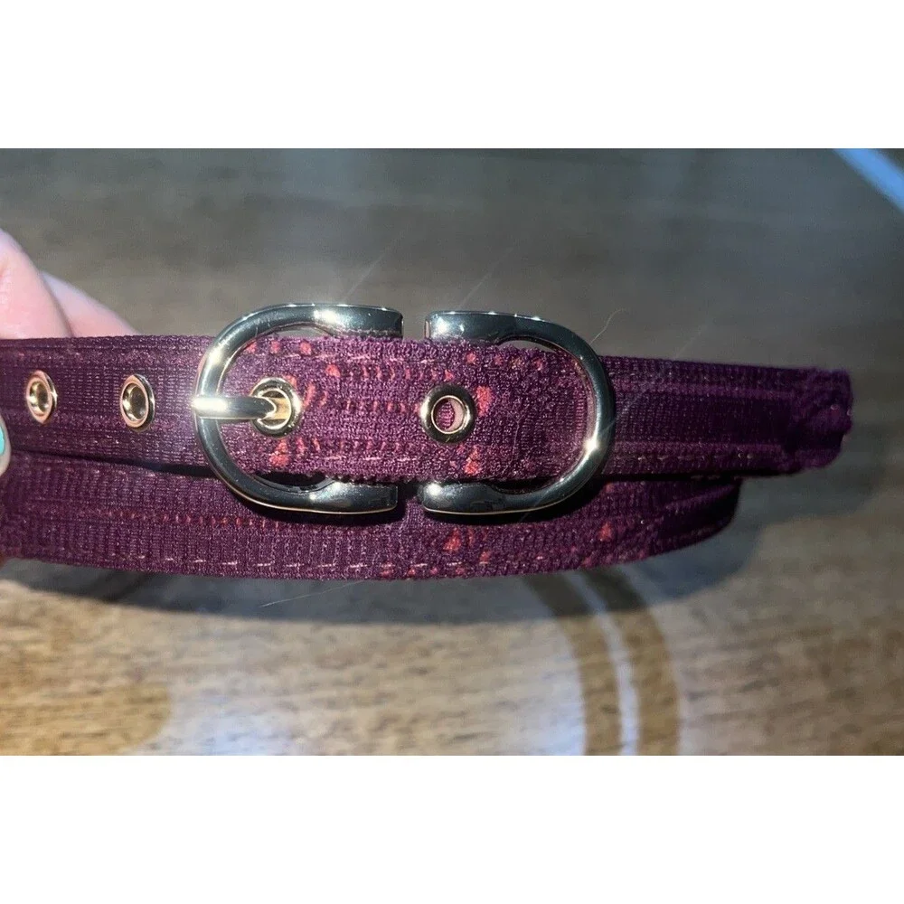 Women’s Pre-owned Purple Belt‎ With Gold Hardware Size XXL